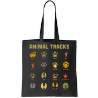 Children's Wild Animal Tracks Childrens Learning Design Tote Bag