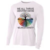 Cute We All Thrive Under Different Conditions Neurodiversity Cooling Performance Long Sleeve Crew