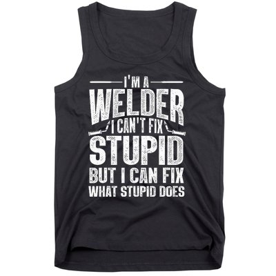 Cool Welding Art For Men Women Welder Iron Worker Pipeliner Tank Top