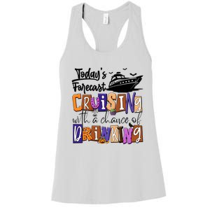 Cruising With A Chance Of Drinking Funny Halloween Women's Racerback Tank