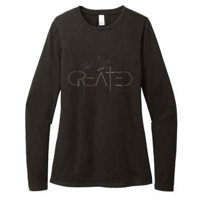 Created With A Purpose Christian Womens CVC Long Sleeve Shirt