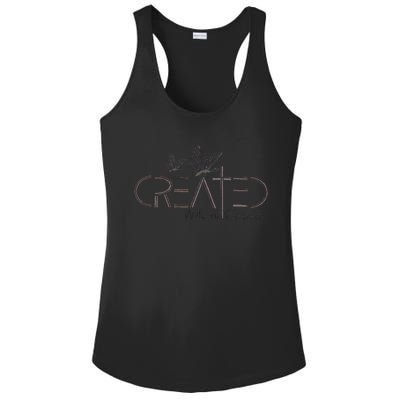 Created With A Purpose Christian Ladies PosiCharge Competitor Racerback Tank