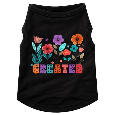 Created With A Purpose Jesus Christian Flower Wildflower Doggie Tank