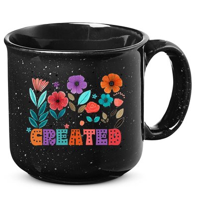 Created With A Purpose Jesus Christian Flower Wildflower 15oz Campfire Ceramic Mug