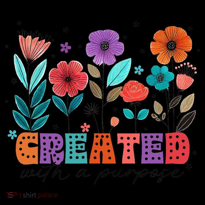 Created With A Purpose Jesus Christian Flower Wildflower 16 in Basic Backpack