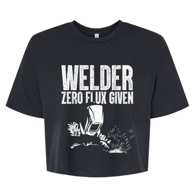 Cool Welder Art For Men Women MIG/TIG Welding Metal Lover Bella+Canvas Jersey Crop Tee