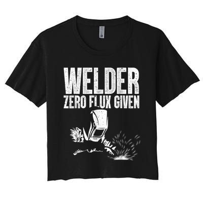 Cool Welder Art For Men Women MIG/TIG Welding Metal Lover Women's Crop Top Tee