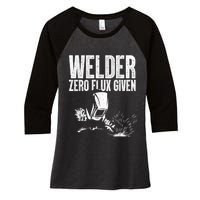 Cool Welder Art For Men Women MIG/TIG Welding Metal Lover Women's Tri-Blend 3/4-Sleeve Raglan Shirt