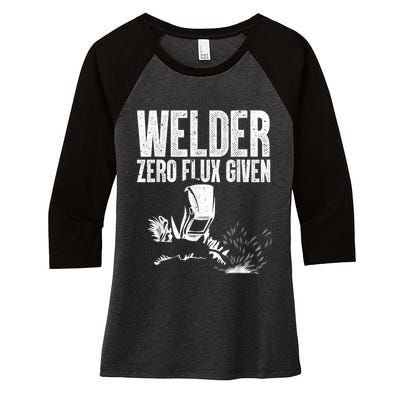 Cool Welder Art For Men Women MIG/TIG Welding Metal Lover Women's Tri-Blend 3/4-Sleeve Raglan Shirt