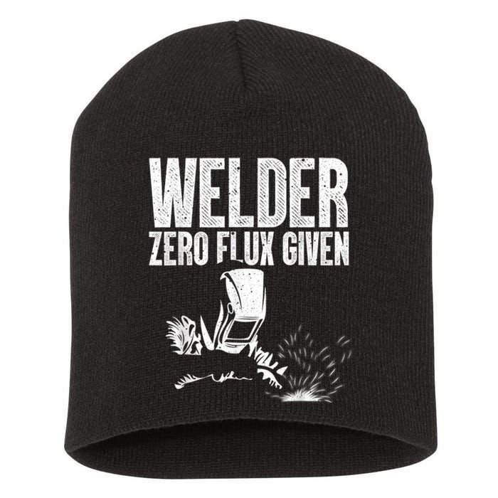 Cool Welder Art For Men Women MIG/TIG Welding Metal Lover Short Acrylic Beanie