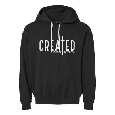 Created With A Purpose Garment-Dyed Fleece Hoodie