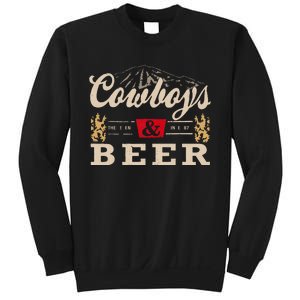 Cowboys Western And Beer Cowboy Lovers Sweatshirt