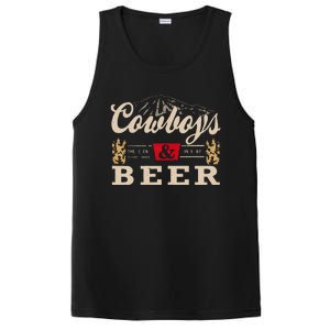 Cowboys Western And Beer Cowboy Lovers PosiCharge Competitor Tank