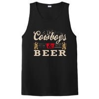 Cowboys Western And Beer Cowboy Lovers PosiCharge Competitor Tank