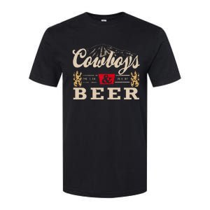 Cowboys Western And Beer Cowboy Lovers Softstyle CVC T-Shirt