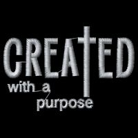 Created With A Purpose Christian Faith Jesus Embroidered Embroidered Flexfit Unipanel Trucker Cap