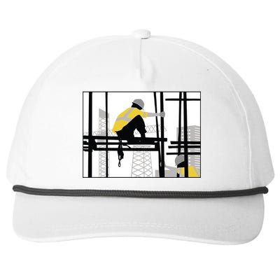 Construction Worker Builder Trades Contractor Meaningful Gift Snapback Five-Panel Rope Hat