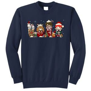 Christmas Wizard Book Lover Xmas Wizard Witch Tall Sweatshirt