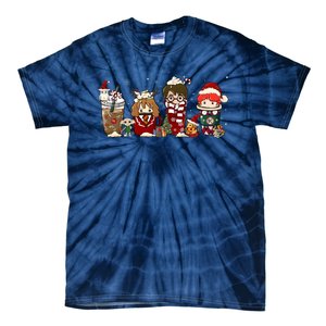 Christmas Wizard Book Lover Xmas Wizard Witch Tie-Dye T-Shirt