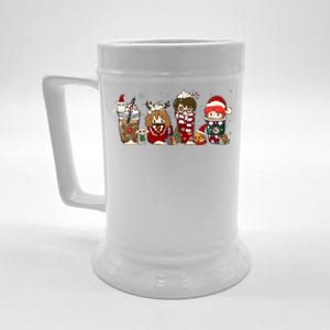 Christmas Wizard Book Lover Xmas Wizard Witch Beer Stein