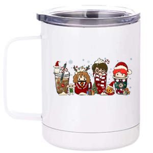 Christmas Wizard Book Lover Xmas Wizard Witch 12 oz Stainless Steel Tumbler Cup