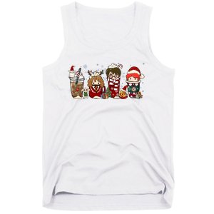 Christmas Wizard Book Lover Xmas Wizard Witch Tank Top