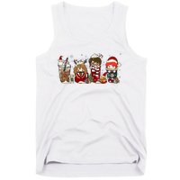 Christmas Wizard Book Lover Xmas Wizard Witch Tank Top