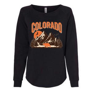 Colorado Wilderness Bear Mountains Womens California Wash Sweatshirt