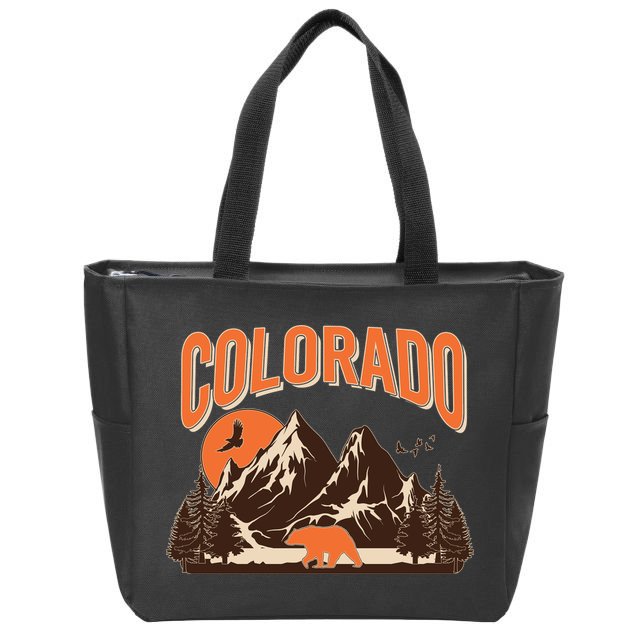 Colorado Wilderness Bear Mountains Zip Tote Bag