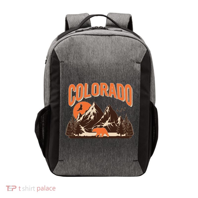 Colorado Wilderness Bear Mountains Vector Backpack