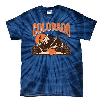 Colorado Wilderness Bear Mountains Tie-Dye T-Shirt