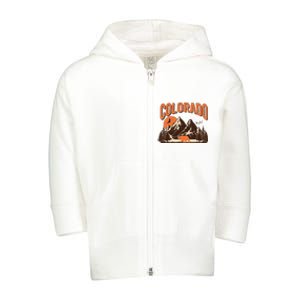 Colorado Wilderness Bear Mountains Toddler Zip Fleece Hoodie