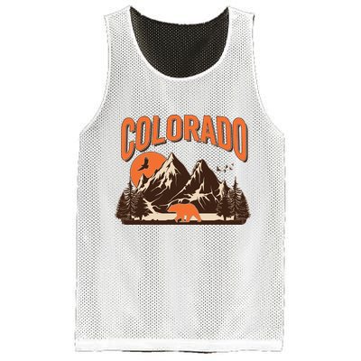Colorado Wilderness Bear Mountains Mesh Reversible Basketball Jersey Tank