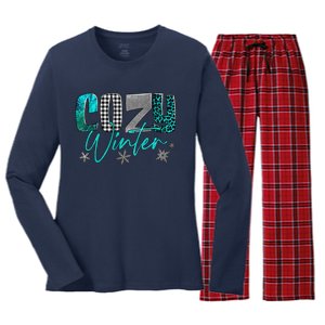 Cozy Winter Buffalo Plaid Christmas Xmas Women's Long Sleeve Flannel Pajama Set 