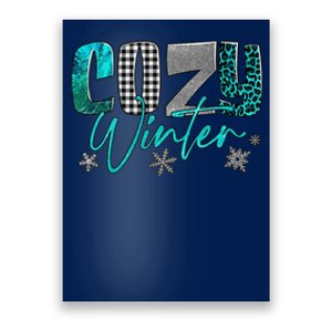 Cozy Winter Buffalo Plaid Christmas Xmas Poster