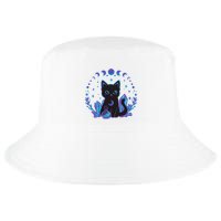 Cute Witchy Black Cat Crystal Alchemy Kawaii Pastel Goth Cool Comfort Performance Bucket Hat