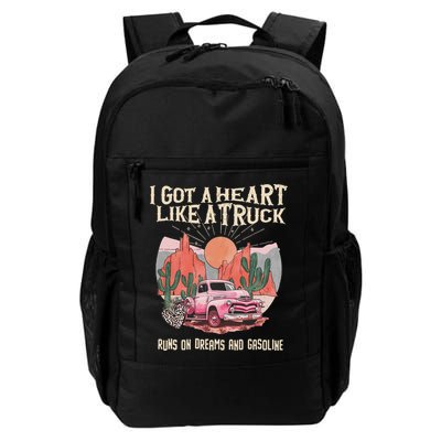 Country Western Boho Runs On Dreams And Gasoline I Got A Heart Like A Truck , Daily Commute Backpack