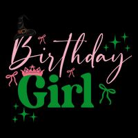 Cute Witch Birthday Girl Pink And Green 16 in Basic Backpack