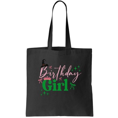 Cute Witch Birthday Girl Pink And Green Bag