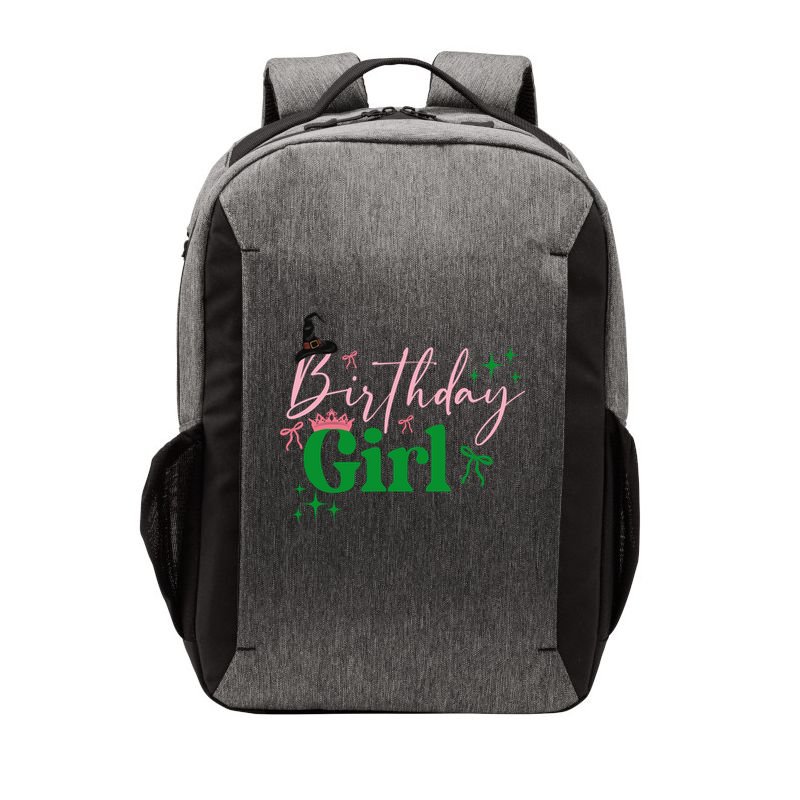 Cute Witch Birthday Girl Pink And Green Vector Backpack