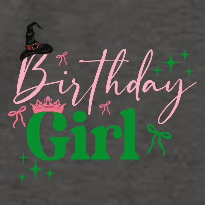 Cute Witch Birthday Girl Pink And Green Vector Backpack