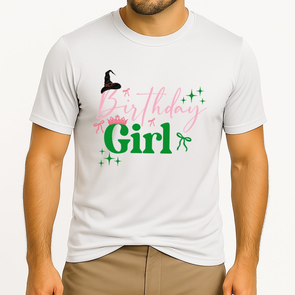 Cute Witch Birthday Girl Pink And Green Cooling Performance Crew T-Shirt