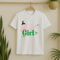 Cute Witch Birthday Girl Pink And Green T-Shirt
