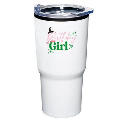 Cute Witch Birthday Girl Pink And Green Tumbler