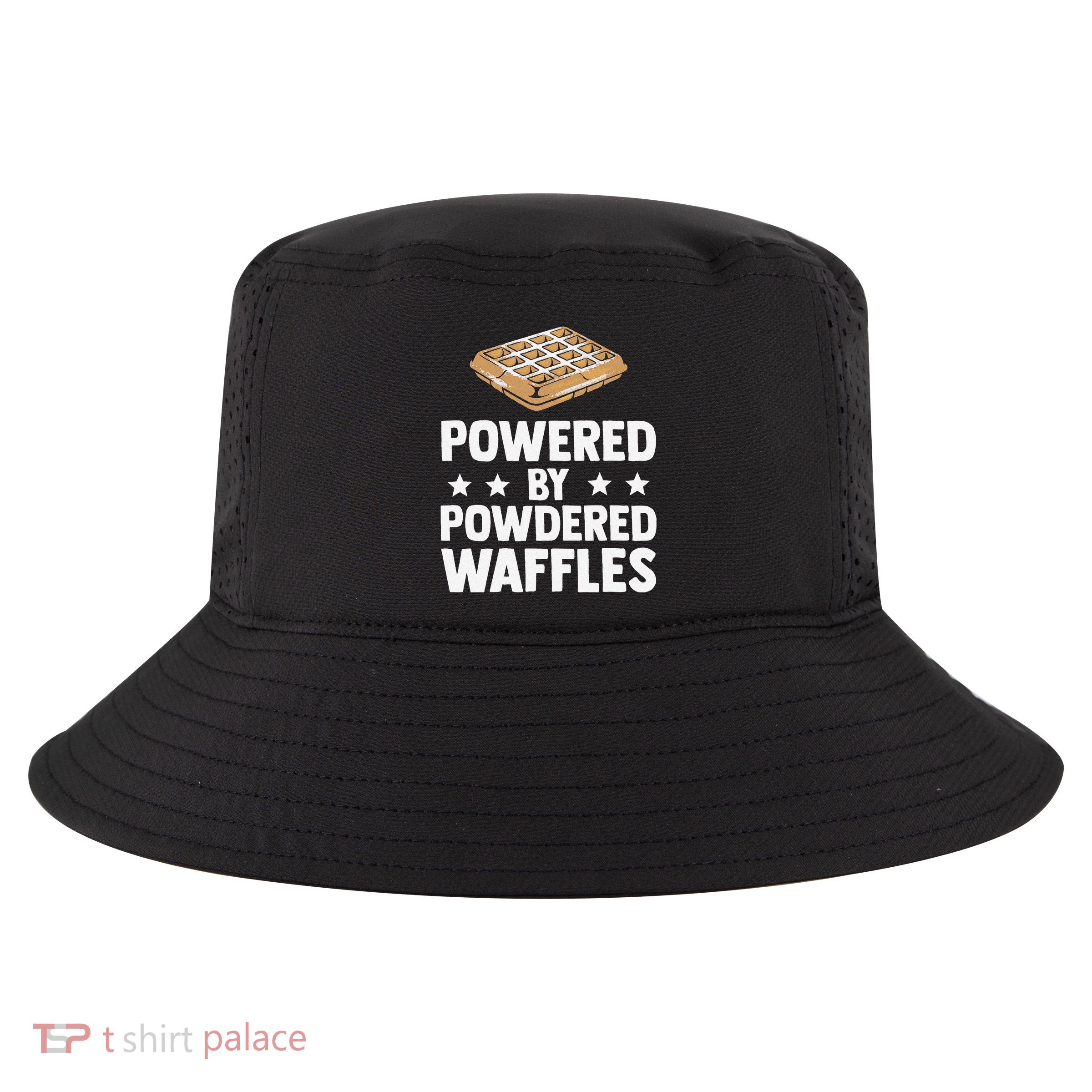 Cool Waffle Breakfast Snack Powered By Powdered Waffles Cool Comfort Performance Bucket Hat
