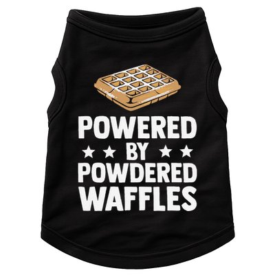 Cool Waffle Breakfast Snack Powered By Powdered Waffles Doggie Tank