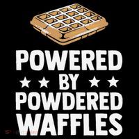 Cool Waffle Breakfast Snack Powered By Powdered Waffles Impact Tech Backpack