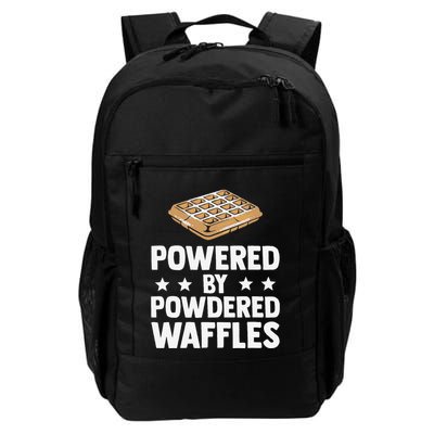 Cool Waffle Breakfast Snack Powered By Powdered Waffles Backpack