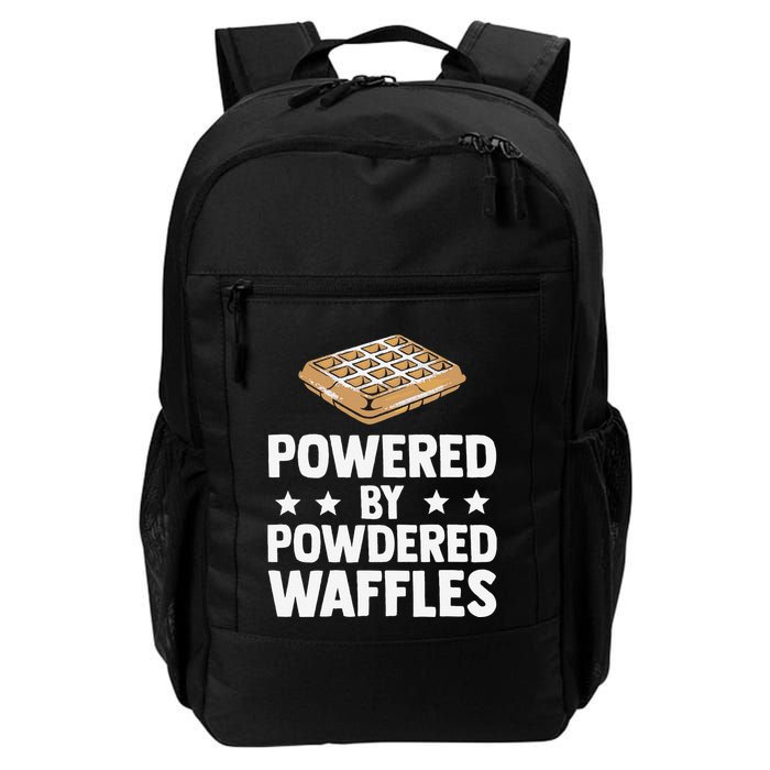 Cool Waffle Breakfast Snack Powered By Powdered Waffles Backpack