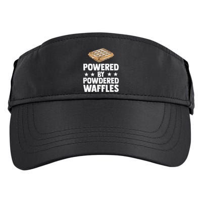 Cool Waffle Breakfast Snack Powered By Powdered Waffles Adult Drive Performance Visor